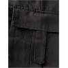 imageOYOANGLE Mens Drawstring Elastic Waist Flap Pockets Baggy Cargo Pants Joggers Hiking Trousers SweatpantsDark Grey