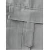 imageOYOANGLE Mens Drawstring Elastic Waist Flap Pockets Baggy Cargo Pants Joggers Hiking Trousers SweatpantsGrey