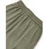 imageOYOANGLE Mens Drawstring Elastic Waist Flap Pockets Streetwear Baggy Cargo Pants Joggers Hiking TrousersArmy Green