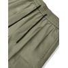 imageOYOANGLE Mens Drawstring Elastic Waist Flap Pockets Streetwear Baggy Cargo Pants Joggers Hiking TrousersArmy Green