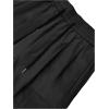 imageOYOANGLE Mens Drawstring Elastic Waist Flap Pockets Streetwear Baggy Cargo Pants Joggers Hiking TrousersBlack
