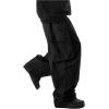 imageOYOANGLE Mens Drawstring Elastic Waist Flap Pockets Streetwear Baggy Cargo Pants Joggers Hiking TrousersBlack