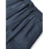 imageOYOANGLE Mens Drawstring Elastic Waist Flap Pockets Streetwear Baggy Cargo Pants Joggers Hiking TrousersNavy Blue