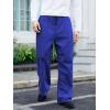 imageOYOANGLE Mens Drawstring Waist Straight Wide Leg Baggy Pants Workout Athletic Sweatpants with PocketRoyal Blue