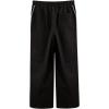 imageOYOANGLE Mens Elastic Drawstring Waist Straight Leg Pants with Pocket Loose Long SweatpantsBlack