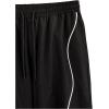imageOYOANGLE Mens Elastic Drawstring Waist Straight Leg Pants with Pocket Loose Long SweatpantsBlack