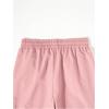 imageOYOANGLE Mens Flap Pocket Side Wide Leg Baggy Pants Drawstring Elastic Waisted Solid Trendy TrousersPink