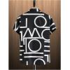 imageOYOANGLE Mens Graphic Button Down Short Sleeve Shirts Work Casual Collared Shirt Tops Beach ShirtsBlack