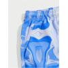 imageOYOANGLE Mens Graphic Print Drawstring Elastic Waist Shorts Casual Tie Dye Running Athletic Sport ShortsBlue