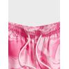 imageOYOANGLE Mens Graphic Print Drawstring Elastic Waist Shorts Casual Tie Dye Running Athletic Sport ShortsPink Multi