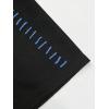 imageOYOANGLE Mens Half Sleeve Drop Shoulder Crew Neck Oversized Streetwear T Shirt Tee TopsBlack Ink