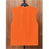 imageOYOANGLE Mens Letter Patched Textured Sleeveless Crew Neck Tank Tops Workout Athletic Casual ShirtsOrange