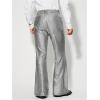 imageOYOANGLE Mens Metallic Shiny Flared Leg Pants Zipper Fly Party Long Trousers 70s Disco Dance PantsSilver