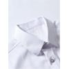 imageOYOANGLE Mens Ombre Button Down Shirts Collar Neck Short Sleeve Casual Shirt TopBlack and White