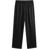 imageOYOANGLE Mens Pleated Trousers Straight Leg Business Work Office Casual Dress Pants Pockets Long SlacksBlack