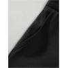 imageOYOANGLE Mens Pleated Trousers Straight Leg Business Work Office Casual Dress Pants Pockets Long SlacksBlack
