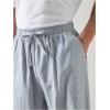 imageOYOANGLE Mens Striped Print Drawstring Pants Lightweight Beach Yoga Trouser Vacation Slacks PantsBlue