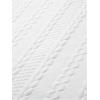 imageOYOANGLE Mens T Shirt Textured Crewneck Short Sleeve Summer Casual Pullover TeeWhite