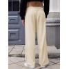 imageOYOANGLE Mens Textured Elastic Drawstring Waist Straight Leg Pants Casual Track Pants SweatpantsApricot