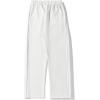 imageOYOANGLE Mens Textured Elastic Drawstring Waist Straight Leg Pants Casual Track Pants SweatpantsWhite