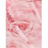 imageOYOANGLE Womens All Over Floral Print Spaghetti Straps Ruched Bust Wrapped Hem Midi Bodycon DressesPink