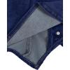 imageOYOANGLE Womens Button Front Denim Jacket Vest Sleeveless Vintage Halter Jean Crop Tank TopDark Blue
