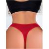 imageOYOANGLE Womens Cut Out Floral Lace Panties Mesh Sheer Lingerie Underwear with Garter BeltsRed