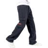 imageOYOANGLE Mens Cargo Jeans Embroidered Flap Pocket Straight Leg Denim Cargo PantsGrey