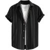 Black Striped Print