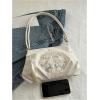 imageOYOANGLE Womens Floral Embroidered Shoulder Bags Fringe Small Underarm Purse Handbags Elegant Crossbody BagWhite
