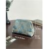 imageOYOANGLE Womens Flower Embroidery Clutch Purse Kiss Lock Shoulder Bags Evening HandbagBlue