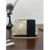 imageOYOANGLE Womens Flower Embroidery Clutch Purse Kiss Lock Shoulder Bags Evening HandbagGold