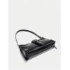 imageOYOANGLE Womens Leather Vintage Underarm Bags Buckled Zipper Punk Shoulder Bag Adjustable Strap Crossbody HandbagsBlack