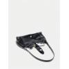 imageOYOANGLE Womens Leather Vintage Underarm Bags Buckled Zipper Punk Shoulder Bag Adjustable Strap Crossbody HandbagsBlack