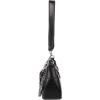 imageOYOANGLE Womens PU Leather Shoulder Bags Y2K Chain Decor Zipper Top Handle Handbags Small Underarm BagsBlack