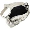 imageOYOANGLE Womens PU Leather Shoulder Bags Y2K Chain Decor Zipper Top Handle Handbags Small Underarm BagsWhite