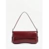 imageOYOANGLE Womens Pu Leather Flap Vintage Underarm Bags Top Handle Clutch Handbags Casual Mini Shoulder BagsBurgundy