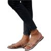 imageOYOANGLE Womens Rhinestone Strappy Open Toe Slide Sandals Slip on Casual Flat SandalsPink
