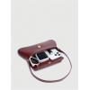 imageOYOANGLE Womens Vintage Leather Flap Shoulder Bags Buckled Decor Clutch Purse Handbags Elegant Underarm BagBurgundy