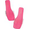 imageOYOANGLE Womens Clear Square Open Toe Sandals Pu Leather Flat Slide On Sandals Transparent Outdoor SlippersHot Pink