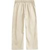 imageOYOANGLE Mens Pleated High Waist Wide Leg Pants Loose Fit Casual Pants with PocketBeige