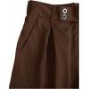 imageOYOANGLE Mens Pleated High Waist Wide Leg Pants Loose Fit Casual Pants with PocketBrown