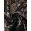 imageOYOANGLE Womens Plus Size Floral Lace Up Camisoles Double Layers V Neck Spaghetti Strap Loose Tunic Cami TopsBlack
