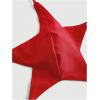 imageOYOANGLE Womens Plus Size Star Criss Cross Crop Cami Top Y2K Tie Backless Camisole Rave TopsRed