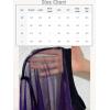 imageOYOANGLE Womens See Through Top Metallic Mesh Sheer Short Sleeve Rave TShirtBlack Purple