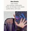 imageOYOANGLE Womens See Through Top Metallic Mesh Sheer Short Sleeve Rave TShirtBlack Purple