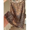 imageOYOANGLE Womens 4 Pack Leopard Print Crew Neck Cami Top Striped Sleeveless Crop Tank TopsBlack Brown Grey