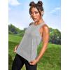 imageOYOANGLE Womens Camo Print Sleeveless Workout Shirts Exercise Running Tank Tops Active Gym TopsLight Grey