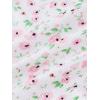 imageOYOANGLE Womens Floral Print Cami Top Spaghetti Strap Lettuce Trim Cute Fitted Crop CamisoleMulticolor
