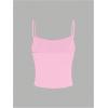 imageOYOANGLE Womens Floral Print Y2K Camisoles Spaghetti Strap Slim Fit Crop Tank TopsPink